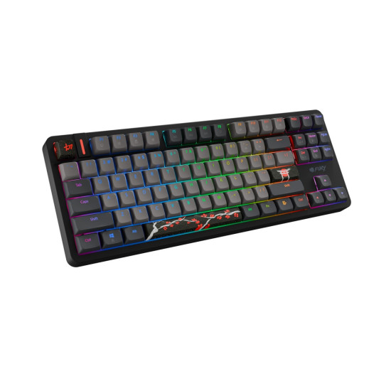 Klawiatura Kanabo K6 US RGB magnetyczna czarno-szara