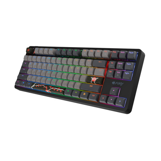 Klawiatura Kanabo K6 US RGB magnetyczna czarno-szara