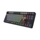Klawiatura Kanabo K6 US RGB magnetyczna czarno-szara