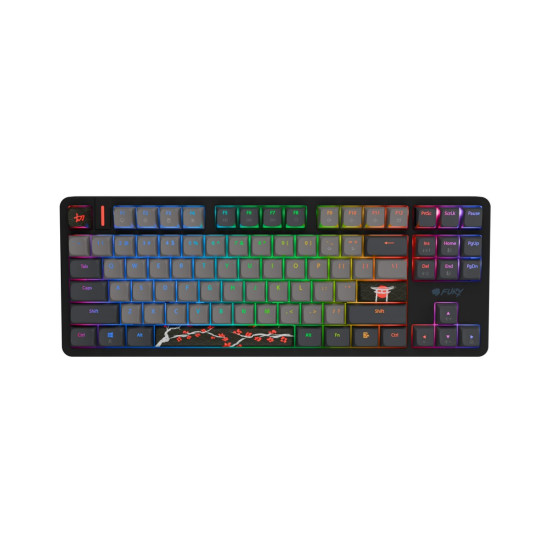 Klawiatura Kanabo K6 US RGB magnetyczna czarno-szara