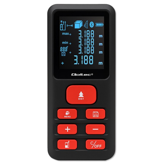 Cyfrowy dalmierz laserowy | podświetlany LCD | 120m 