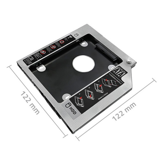 Kieszeń na drugi dysk | 2.5 HDD | 9,5mm 