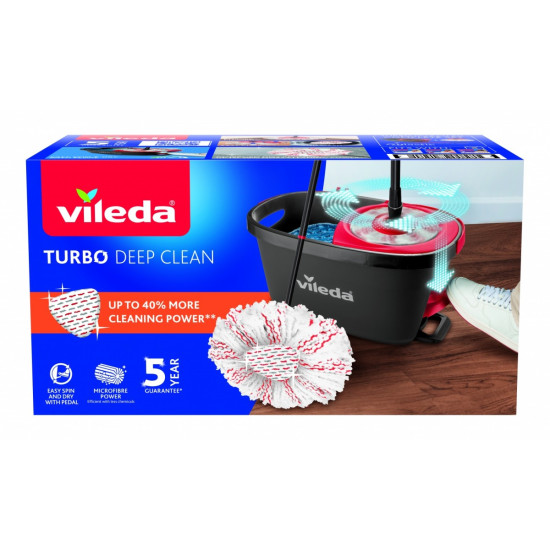 Mop obrotowy TURBO 3w1 Microfibre
