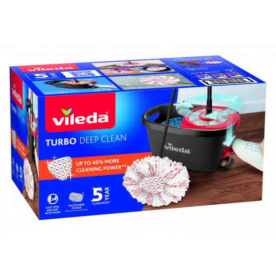Mop obrotowy TURBO 3w1 Microfibre