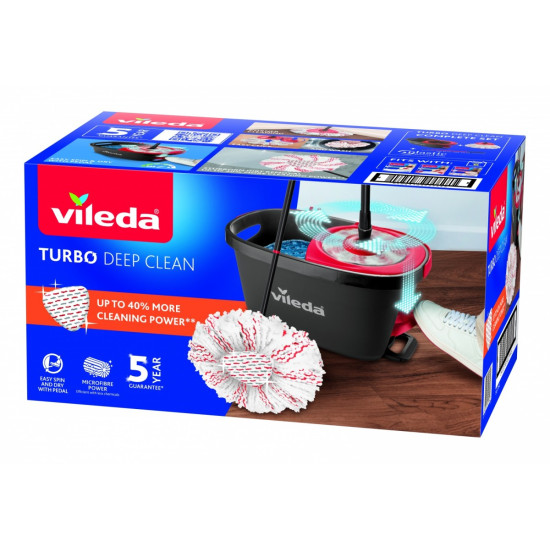 Mop obrotowy TURBO 3w1 Microfibre