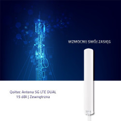 Antena 5G LTE DUAL | 15 dBi | Zewnętrzna 