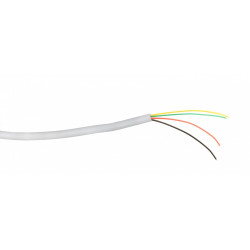 Kabel telefoniczny 4zyły biały 100m rolka linka