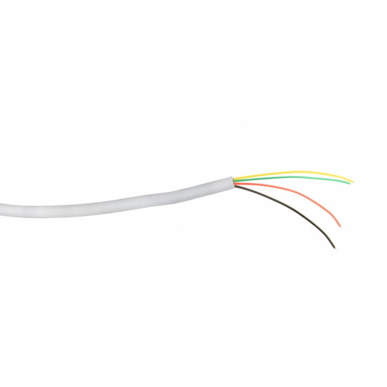 Kabel telefoniczny 4zyły biały 100m rolka linka