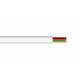 Kabel telefoniczny 4zyły biały 100m rolka linka