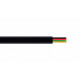 Kabel telefoniczny 4zyły czarny 100m rolka linka