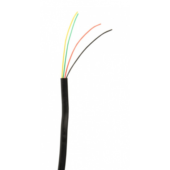 Kabel telefoniczny 4zyły czarny 100m rolka linka