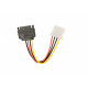 Kabel SATA zasilający(M)->Molex(M) 15cm 