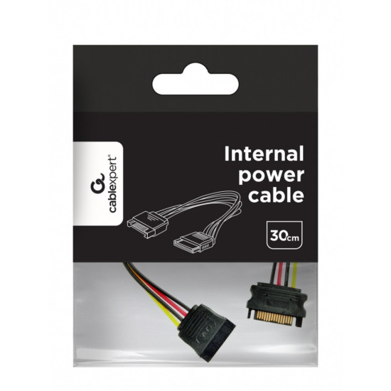 Przedłużacz SATA M/F 15PIN 30cm 