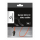 Kabel Serial ATA metalowy zatrzask 30cm