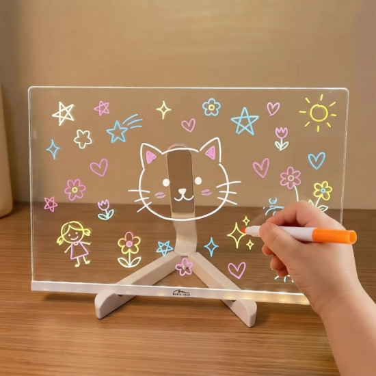 Podświetlana tablica LED do rysowania 30x20cm MT4304 