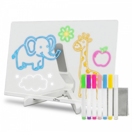 Podświetlana tablica LED do rysowania 30x20cm MT4304 