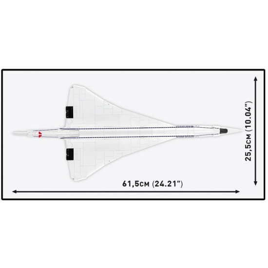 Klocki Samolot Concorde G-BBDG 518 elementów