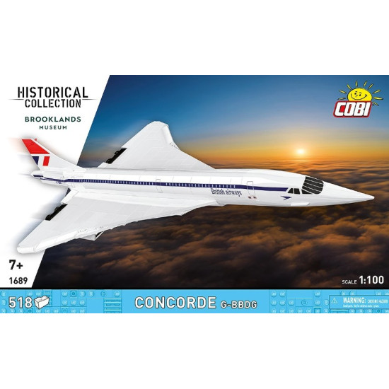 Klocki Samolot Concorde G-BBDG 518 elementów