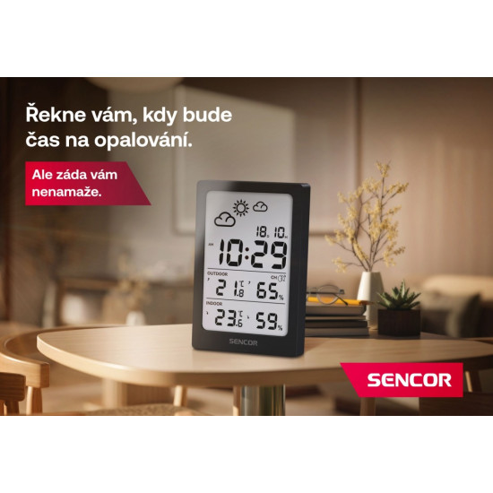 Stacja pogody wielofunkcyjna SWS 2300 W, data, zegar, budzik