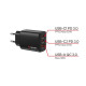 Ładowarka GaN 65W QC 3.0, 2x USB-C, 1x USB PD 3.0 EU