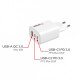 Ładowarka GaN 65W QC 3.0, 2xUSB-C, 1x USB-A PD 3.0 EU