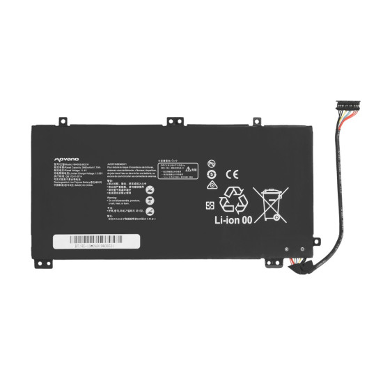 Bateria do Huawei Matebook 13 WRT-W19 WX9 W29 HN-W19 HB4593J6ECW - 3660 mAh (41.7 Wh)