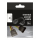 KABEL SATA (M)->SATA(F)X2 15CM 