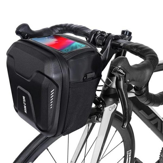 Torba na kierownice GS9 3L sakwa rowerowa czarna 