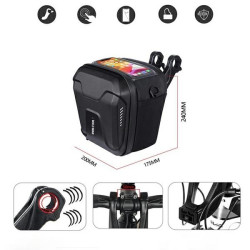 Torba na kierownice GS9 3L sakwa rowerowa czarna 