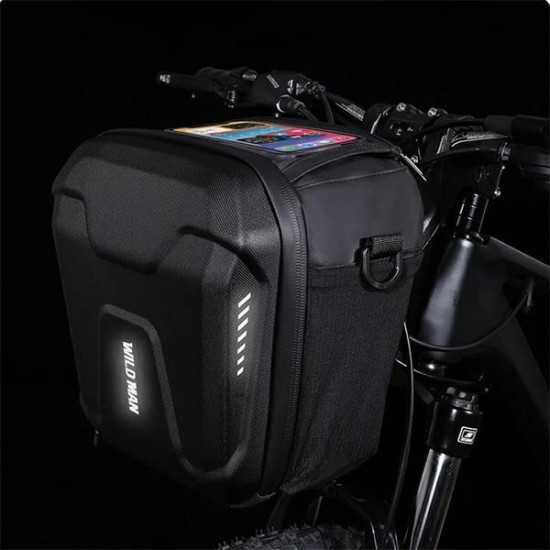 Torba na kierownice GS9 3L sakwa rowerowa czarna 