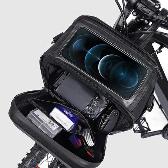 Torba na kierownice GS9 3L sakwa rowerowa czarna 