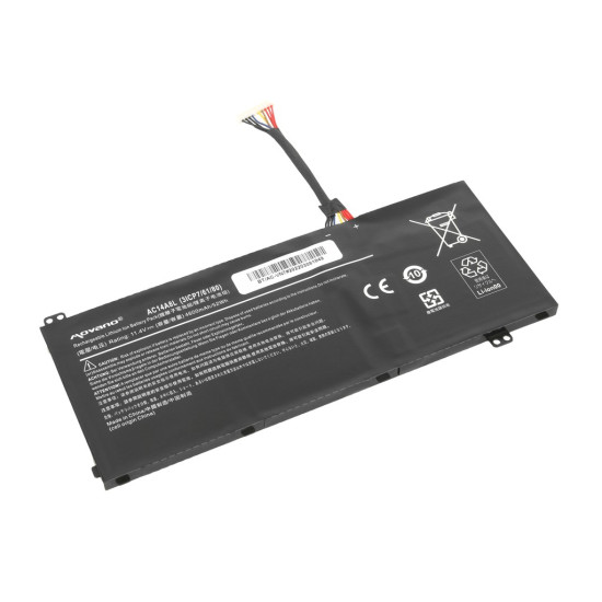 Bateria AC14A8L AC15B7L do Acer VN7 Nitro V15 V17 - 4600 mAh (52 Wh)