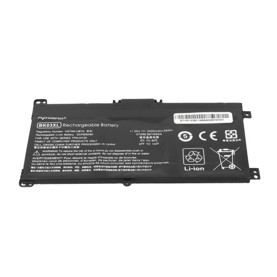 Bateria BK03XL do HP Pavilion x360 14-BA - 3400 mAh (39 Wh)