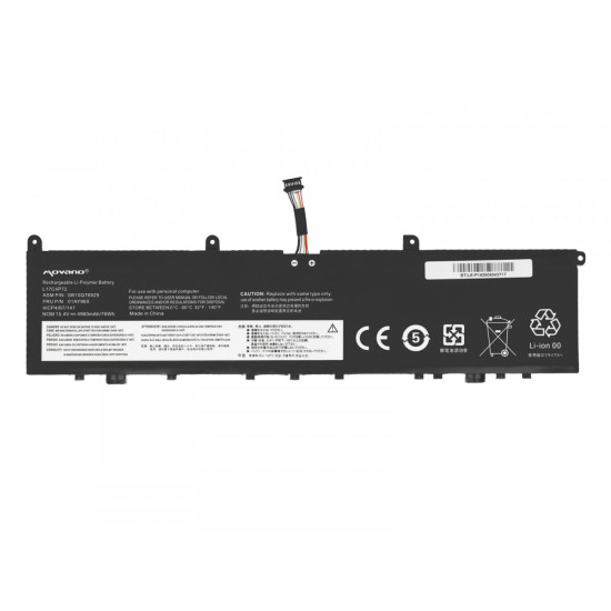 Bateria L17C4P72 L17M4P72 Lenovo ThinkPad P1 X1 Extreme 1st 2nd Gen 01AY969 - 4960 mAh (76 Wh)