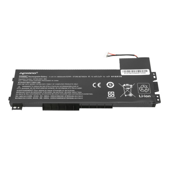 Bateria VV09XL 808452-001 do HP Zbook 15 G3 15 G4 - 4600 mAh (52 Wh)