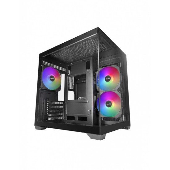 Obudowa MARS MC-VIEW3 Czarna mATX 3xARGB 