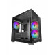 Obudowa MARS MC-VIEW3 Czarna mATX 3xARGB 
