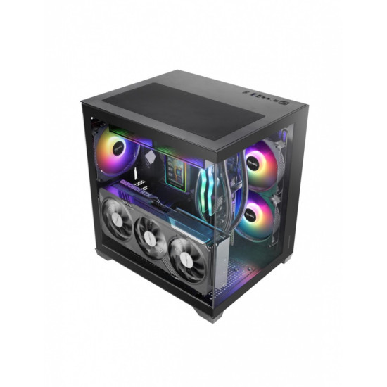 Obudowa MARS MC-VIEW3 Czarna mATX 3xARGB 