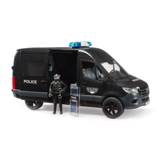 Pojazd MB Sprinter Police z figurką policjantem