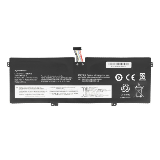 Bateria L17C4PH1 do Lenovo Yoga C930-13IKB - 7600 mAh (58 Wh)