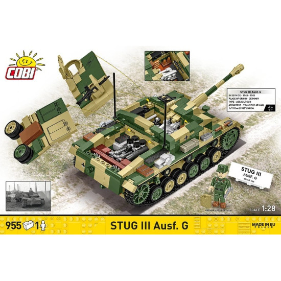Klocki Stug III Ausf. G 955 elementów