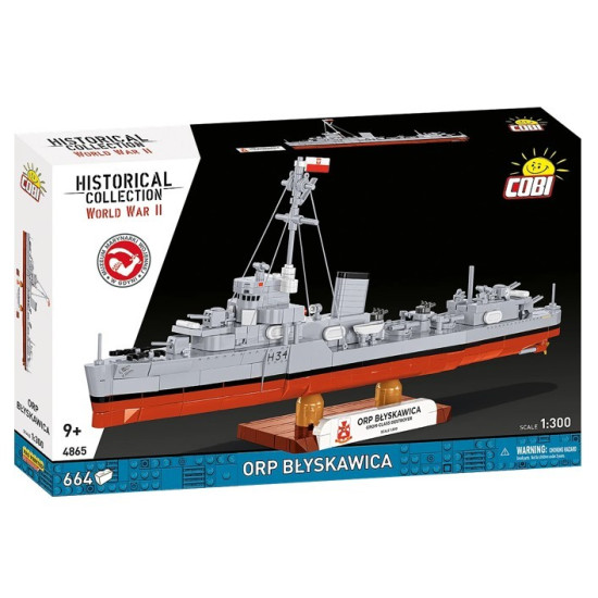 Klocki ORP Błyskawica 664 elementy