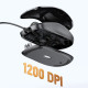 Mysz przewodowa optyczna 1200 DPI - czarna 