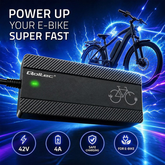 Ładowarka do roweru elektrycznego 36V | 42V | 4A | wtyczka Bosch + kabel zasilający