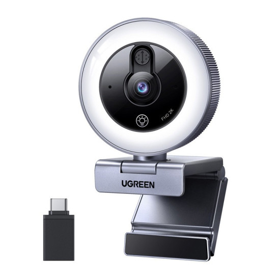 Kamera internetowa 2K 30FPS podświetlenie LED wbudowany mikrofon