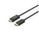 Kabel USB-A 3w1 USB-C/microUSB/ Lightning czarny C14049BK