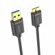 Kabel USB 3.0 microB-USB ; 1m; Y-C461GBK 