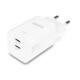 Ładowarka GaN 45W 2xUSB-C biała