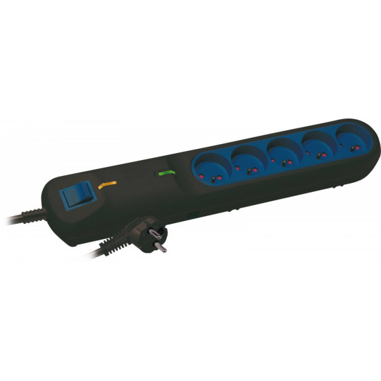 Listwa przeciwprzepięciowa LF 2001A, 3L, 3m czarna