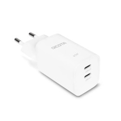 Ładowarka GaN 65W 2xUSB-C biała